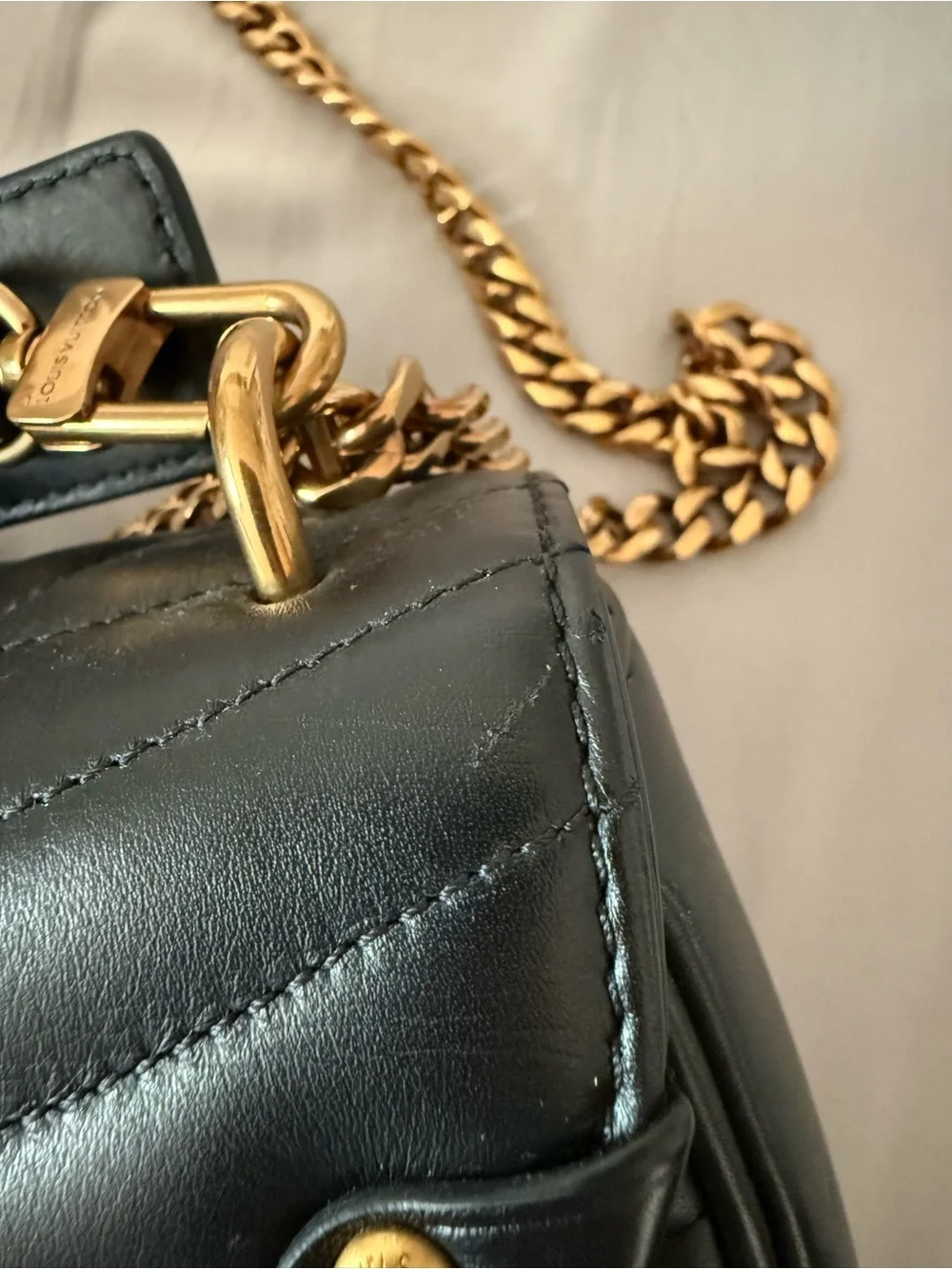Louis Vuitton Black New Wave MM Chain Bag
